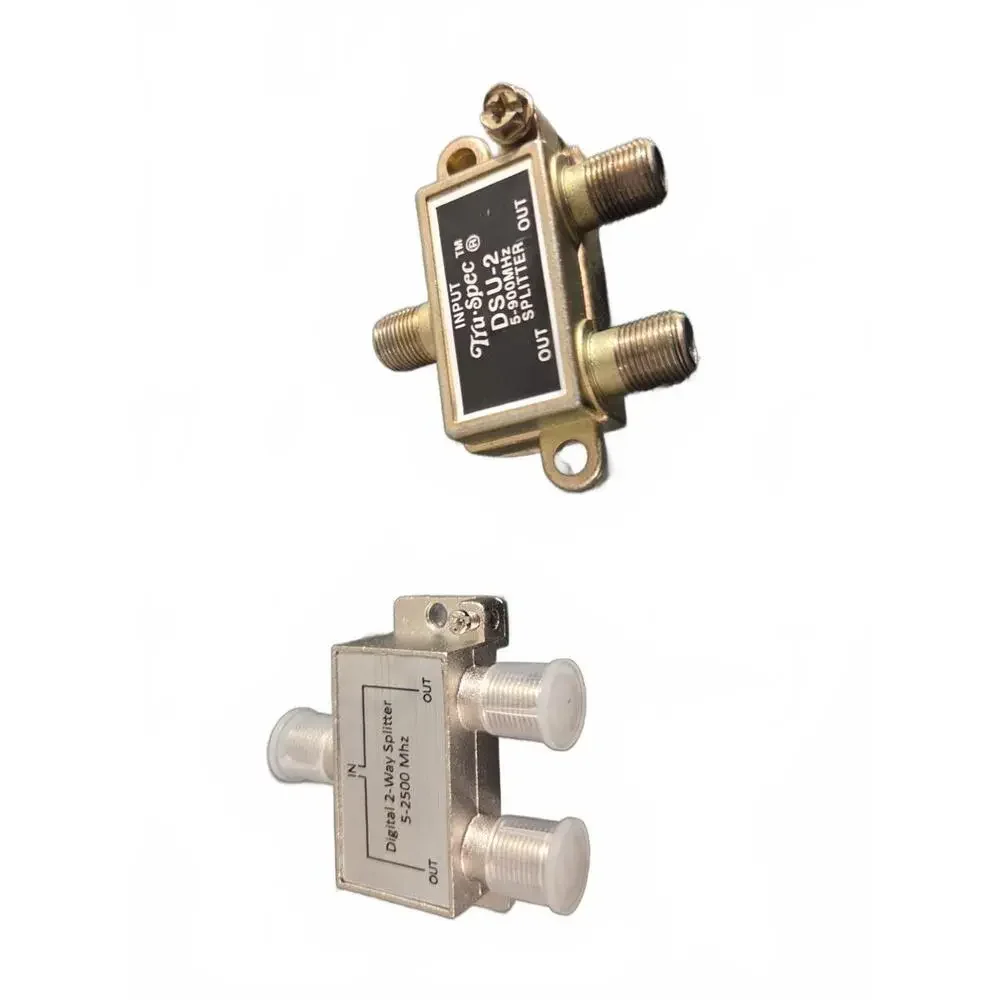 Coaxial Splitters Lot | Set of 2 - Tru-Spec DSU-2 & Digital 2-Way
